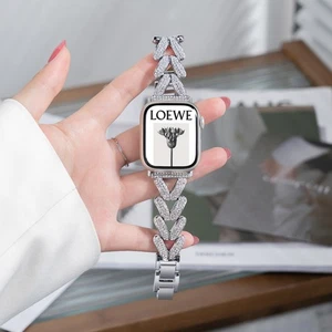 Bande de bling pour les femmes pour Apple Watch Series 10 9 8 7 6 5 4 SE iWatch COMMISSION ÉCONOMIQUE POUR L'EUROPE