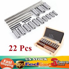 22 Pcs HSS Metric Keyway Broach Set Metric Size Metalworking Tool 4/5/6/8mm