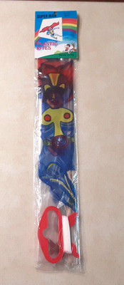 Vintage Superman Plastic Kite 1980s Knockoff KO NEW SEALED NOS DC Comics 26x28