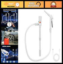 Portable Battery Gas Transfer Pump 2.8GPM with Hand Nozzle - Fuel, Diesel, Water