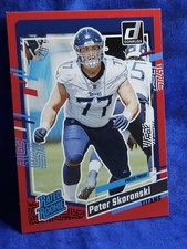 2023 Panini Donruss - Rated Rookie Peter Skoronski #395 Press Proof Red (RC)