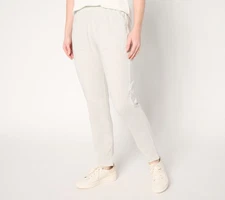 Anybody Women's Pants Sz S Regular Cozy Knit Ankle with Darted Hem Gray A689704