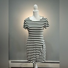 SALE! Green 41 Hawthorn Striped S/S Dress Size L EUC