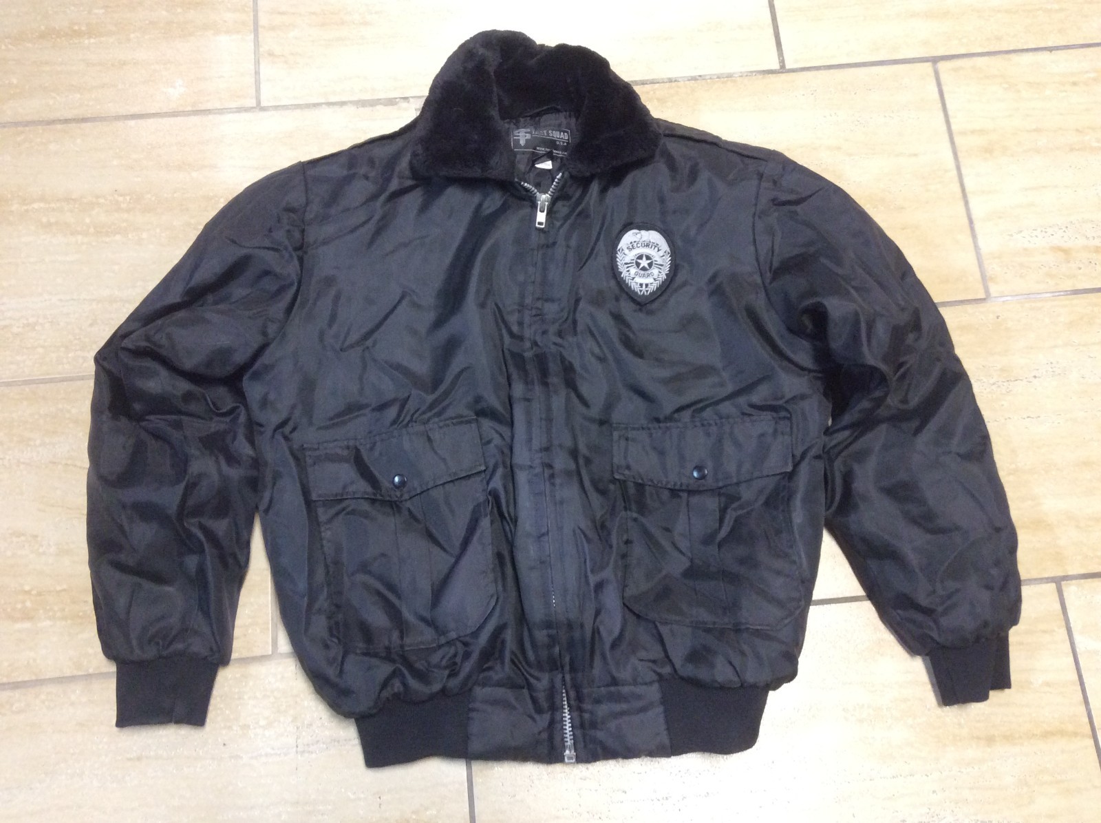 Tact Squad Security Bomber Jacket  Black Medium - image 1