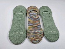 Bombas No Show Socks Lot Of 3 Pairs Marled Space Dye Size L
