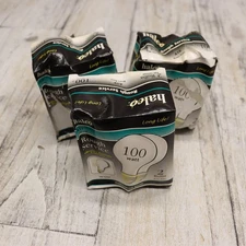 Vintage Halco 100 Watt Light Bulbs (6 Bulbs) Frosted A19 Medium Base, Old Style