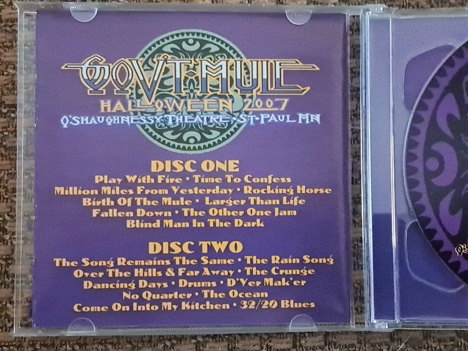 Government Mule Live CD Holy Haunted House Halloween 10/31/07 2 CD  20 Tracks  - Image 2 of 4