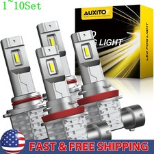 9005+H11 LED Headlight Super Bulb Bright White High/Low Beam lot Set 1-10Set