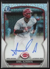 2023 Bowman Mega Box Ariel Almonte Chrome Prospects Auto Mojo #BMA-AA Cincinnati