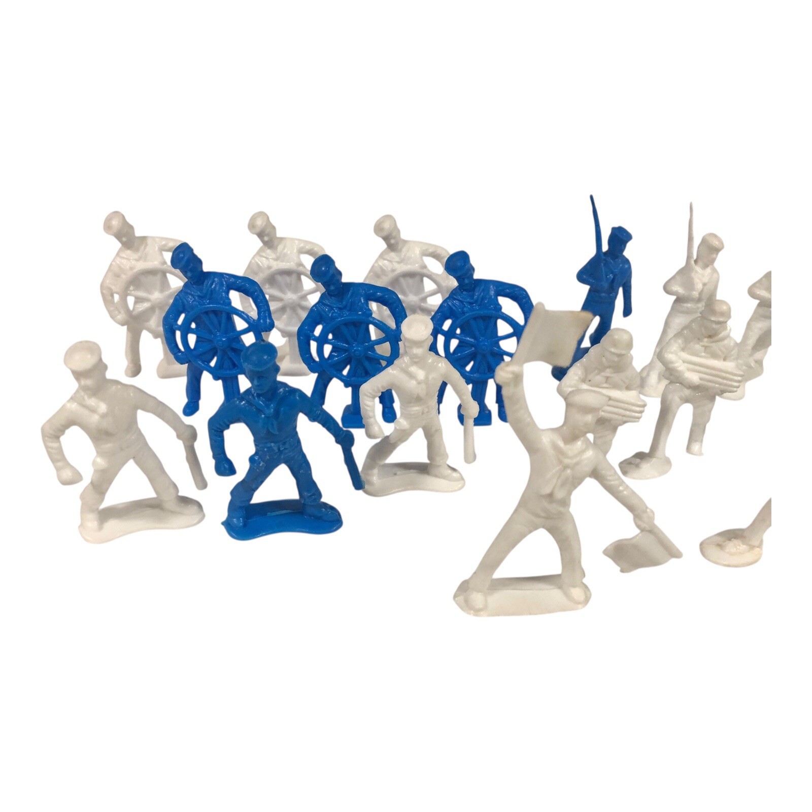 RARE Vintage 1960s TIM MEE Plastic Toy Soldiers (U.S. Navy Sailors) 24 Figures