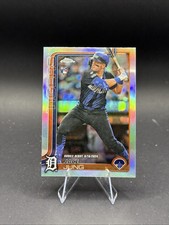 2025 Topps Chrome Update Jace Jung Tigers Base Rookie Debut RC Refractor #USC121