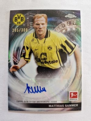 2024 Topps Chrome Matthias Sammer /300 Auto Time Travelers BVB Borussia Dortmund