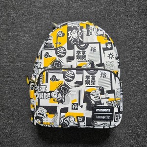 LOUNGEFLY Minions Graphic Print Mini Backpack Black White‎ Yellow LOUNGEFLY Minions Graphic Print Mini Backpack Black White  main image 4