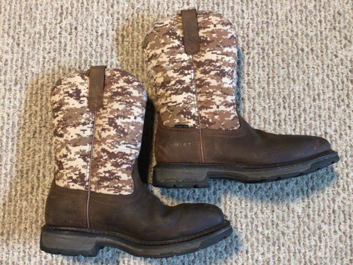 Ariat Work Steel Toe ASTM F2413-18 M/I/C EH Brown Camo Boots  display picture 3