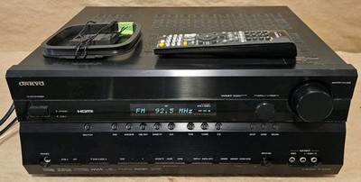 Onkyo TX-SR606 7.1 Ch HDMI Home Theater Surround Receiver Stereo + Remote Bundle