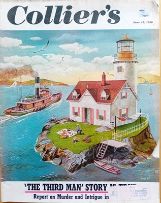5 Vintage issues of Collier's Magazine from  1950   K