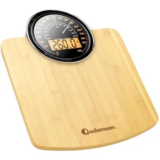 Adamson Hybrid 2-in-1 Analog & Digital Weighing Scale for Body Weight up Wood 