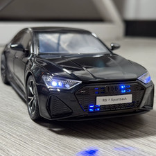 1:24 AUDI RS7 Sportback Luz Flash Versión Super Deportivo Coche Aleación Metal Diecast