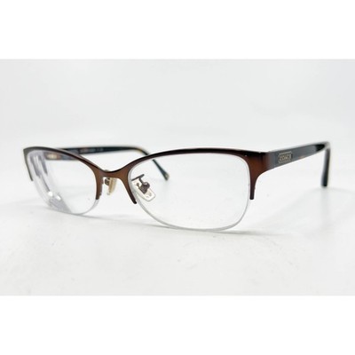 Coach Eyeglasses Womens Brown Satin Tortoise Leigh HC-5046 52-18-135 9155