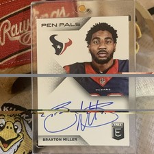 Donruss Elite 2016 Braxton Miller Houston Texans Pen Pals Autographed  PRETTY 🔥