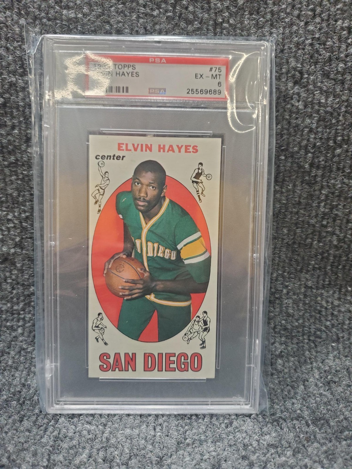 1969-70 Topps Elvin Hayes RC HOF #75 PSA 6 EX-MT SET BREAK ALL 99 ARE LISTED