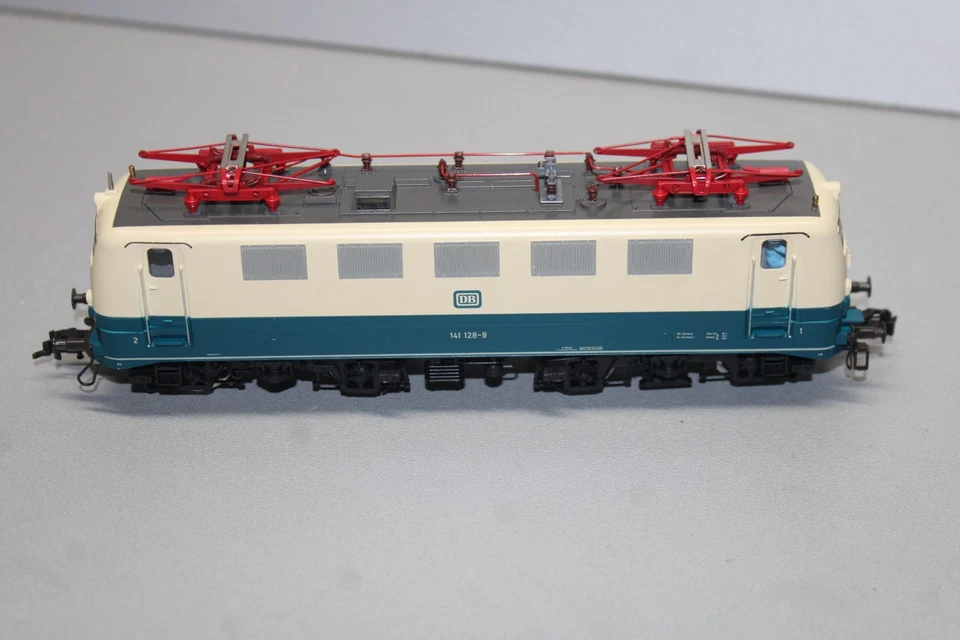 Fleischmann FMZ Elok Baureihe 141 128-9 DB blau/beige Spur H0 #M487 - Bild 3 von 4