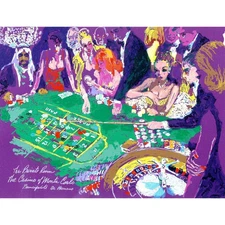 LeRoy NEIMAN Monte Carlo Casino Private Room Lithograph Signed 396/700