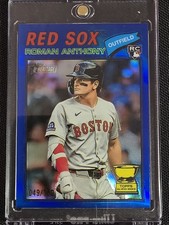 Topps 2026 Heritage Chrome Blue Roman Anthony #86 Red Sox Rookie /150