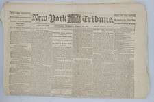 New York Tribune 8/13/1863 Secession in California / New York Riots Trials