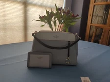 Kate Spade Madison Medium Color block Satchel And Medium Compact Billfold