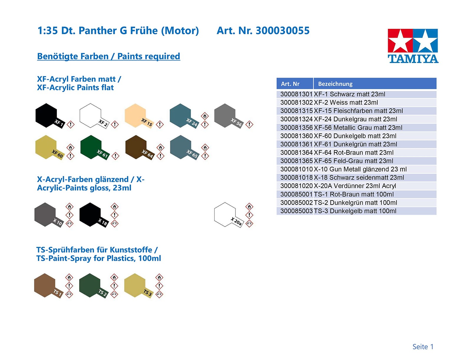 Tamiya 1/35 Tank Series No. 55 German Army Panther G Early Model Single Motoriz_ thumbnail 3