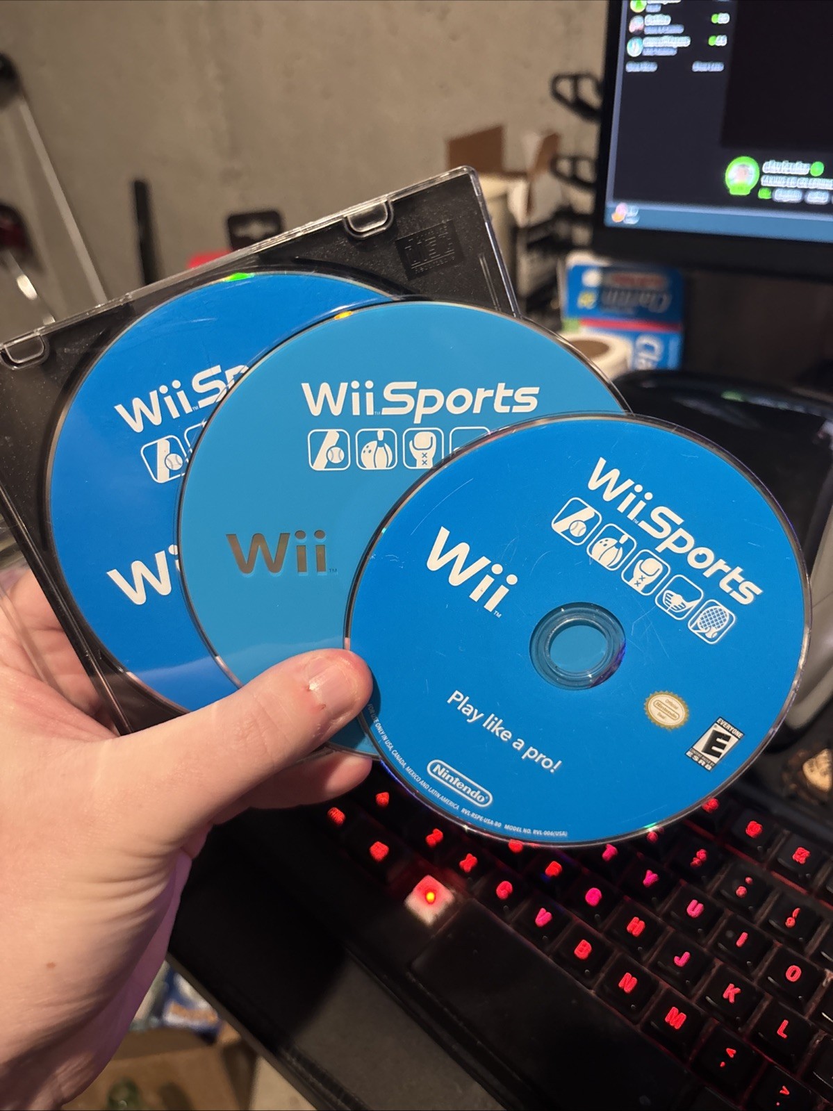 Lot Of 3 - Wii Sports (Nintendo Wii, 2006) Disc Only - ALL TESTED