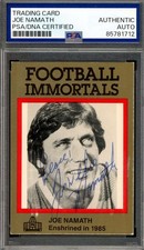 Joe Namath Cards, Rookie Cards and Autographed Memorabilia Guide 63