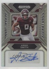 2024 Prizm Draft Picks Sensational Signatures Silver Ainias Smith Auto 14gy