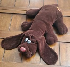 Vintage Tonka POUND PUPPIES Large Chocolate Dark Brown Dog Plush Large 18"