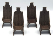 Playmobil Brown Kings Throne Castle Medieval Furniture Use 3260 3262 3331
