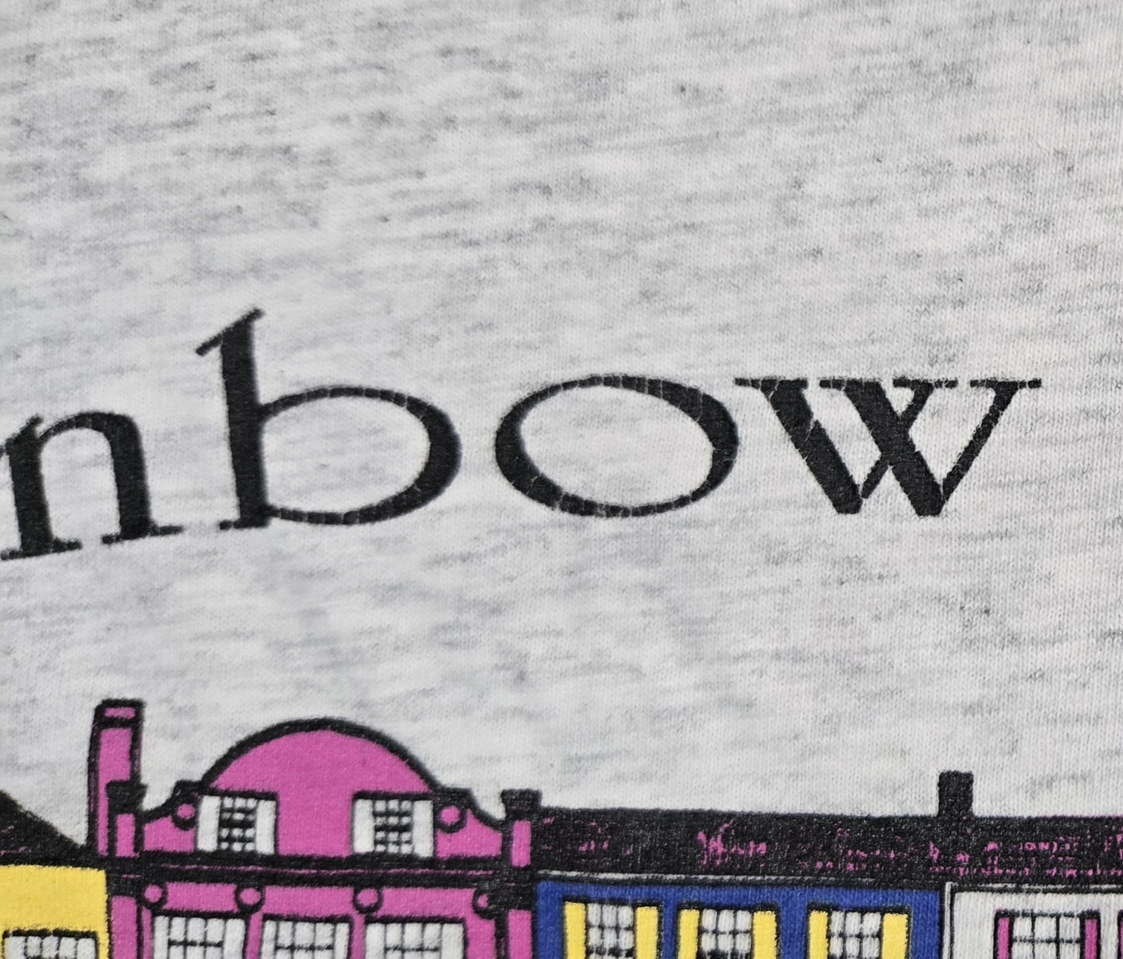 T shirt Charleston vintage fila arcobaleno grande