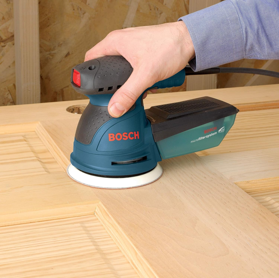 BOSCH ROS20VSC 5-in Random Orbital Sander - 2.5 Amp Variable Speed Kit ...