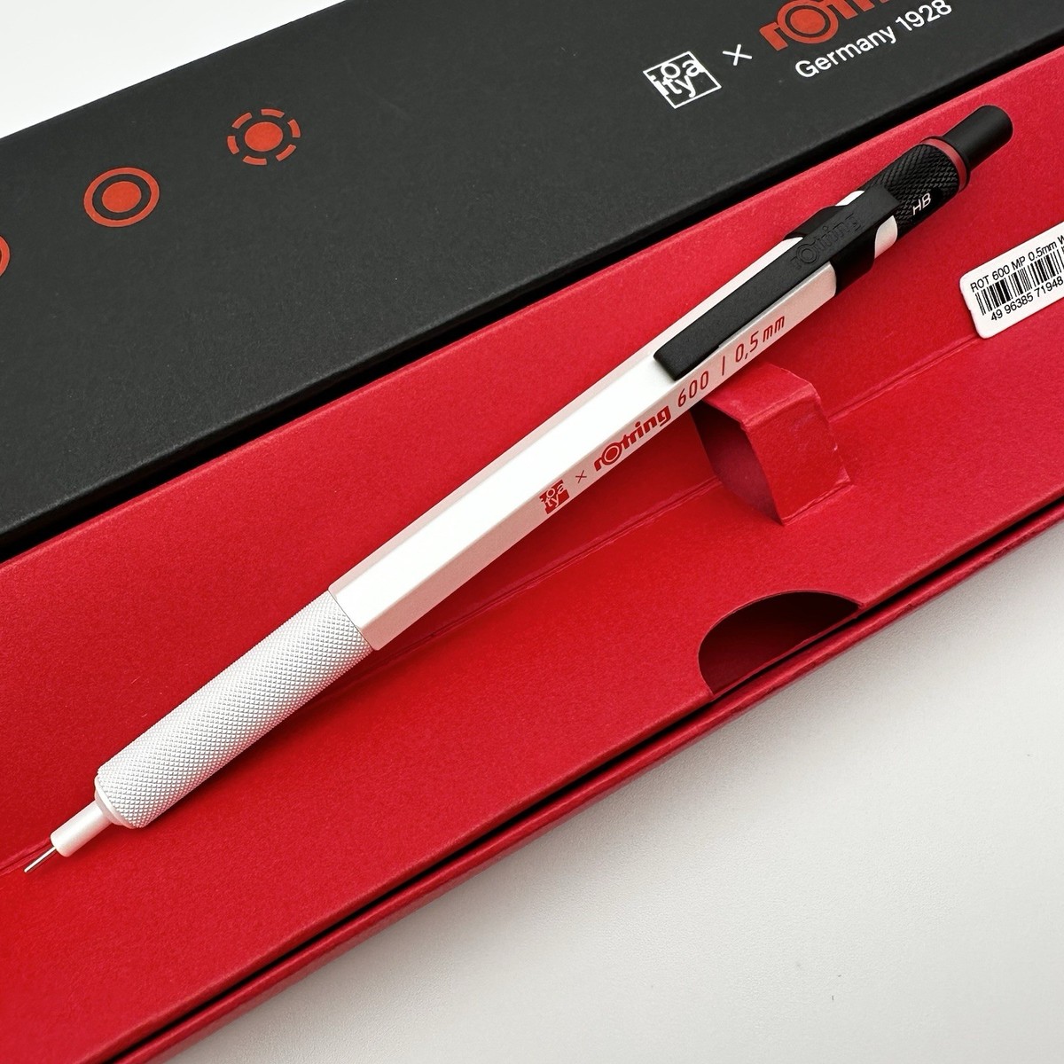 rOtring 600 Itoya Ito-ya Limited White Barrel Mechanical Pencil