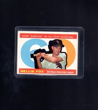 1960 TOPPS NELLIE FOX ALL-STAR  #555 VG/EX  CHICAGO WHITE SOX