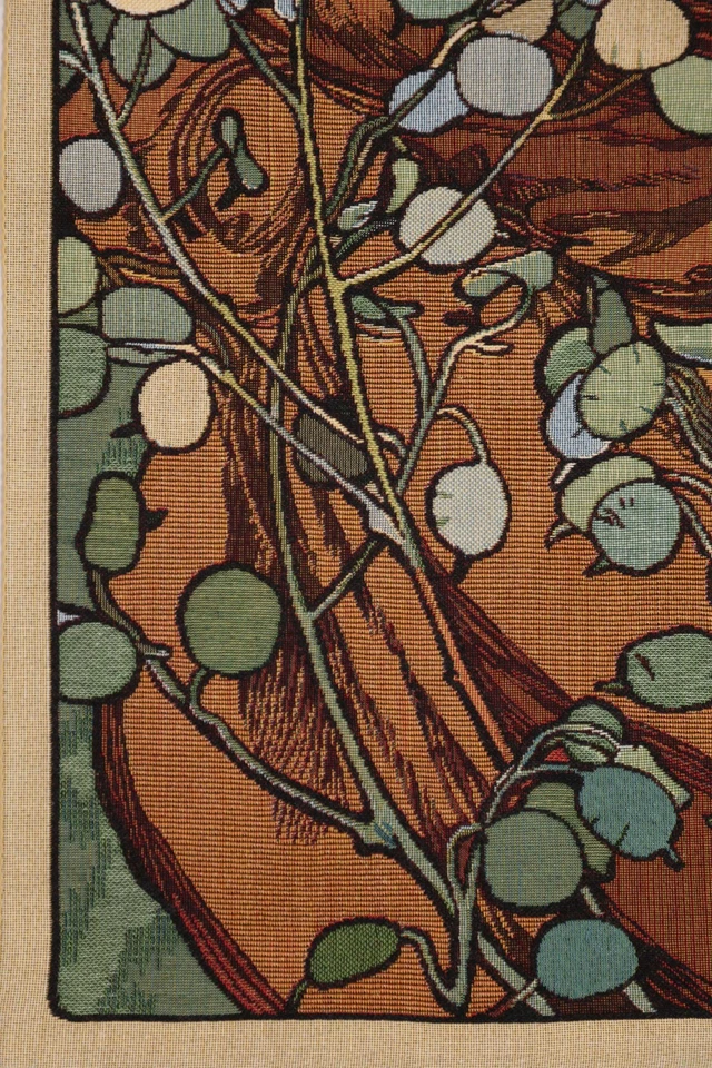 Tapiz europeo Mucha Topaze - Piedras preciosas - Topacio - Tejido jacquard Foto 2 de 4