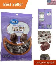 10 oz Classic Root Beer Barrels Hard Candy - Conveniently Resealable for Sharing