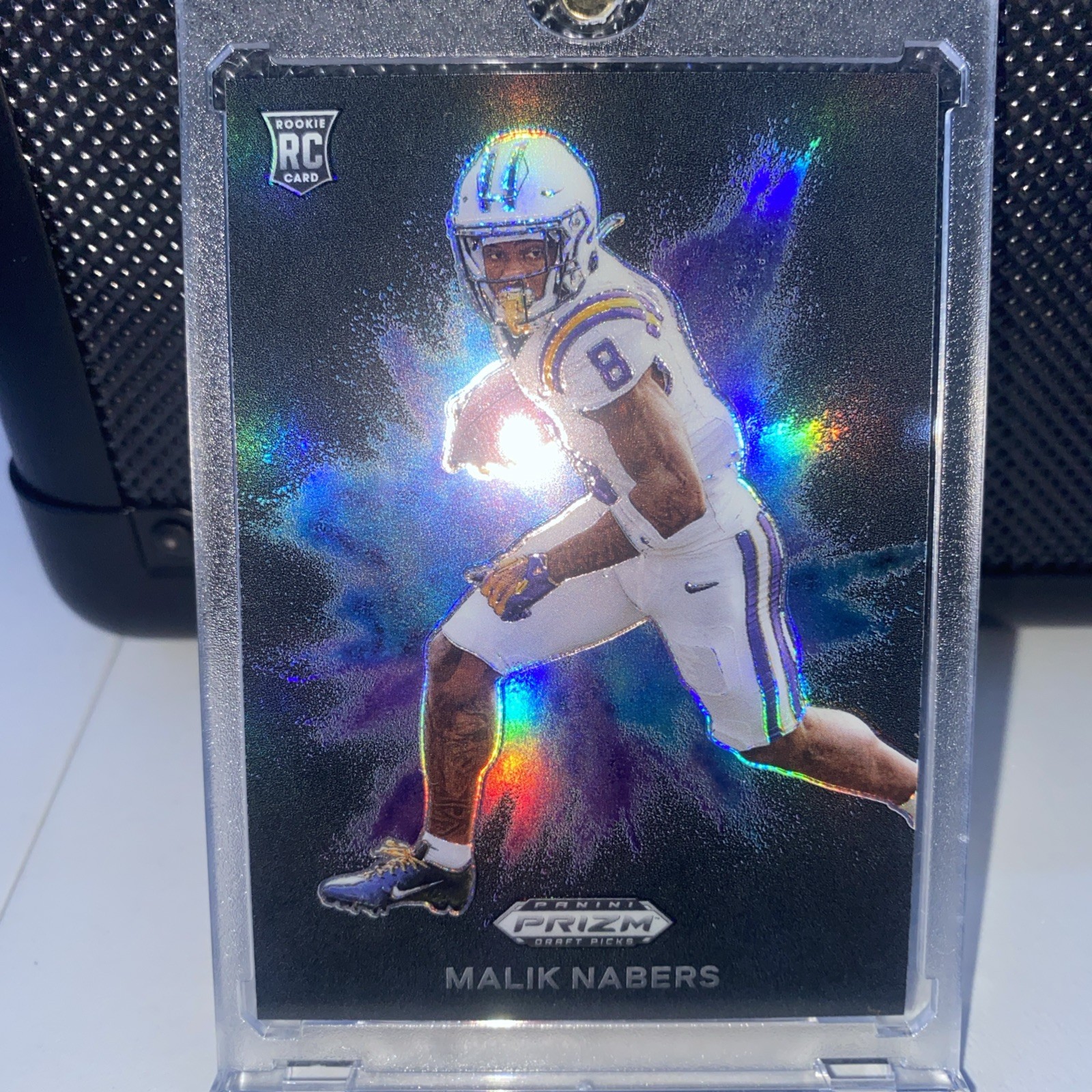 2024 Prizm Draft Picks Malik Nabers Black Color Blast SSP RC #CB-15 Giants LSU