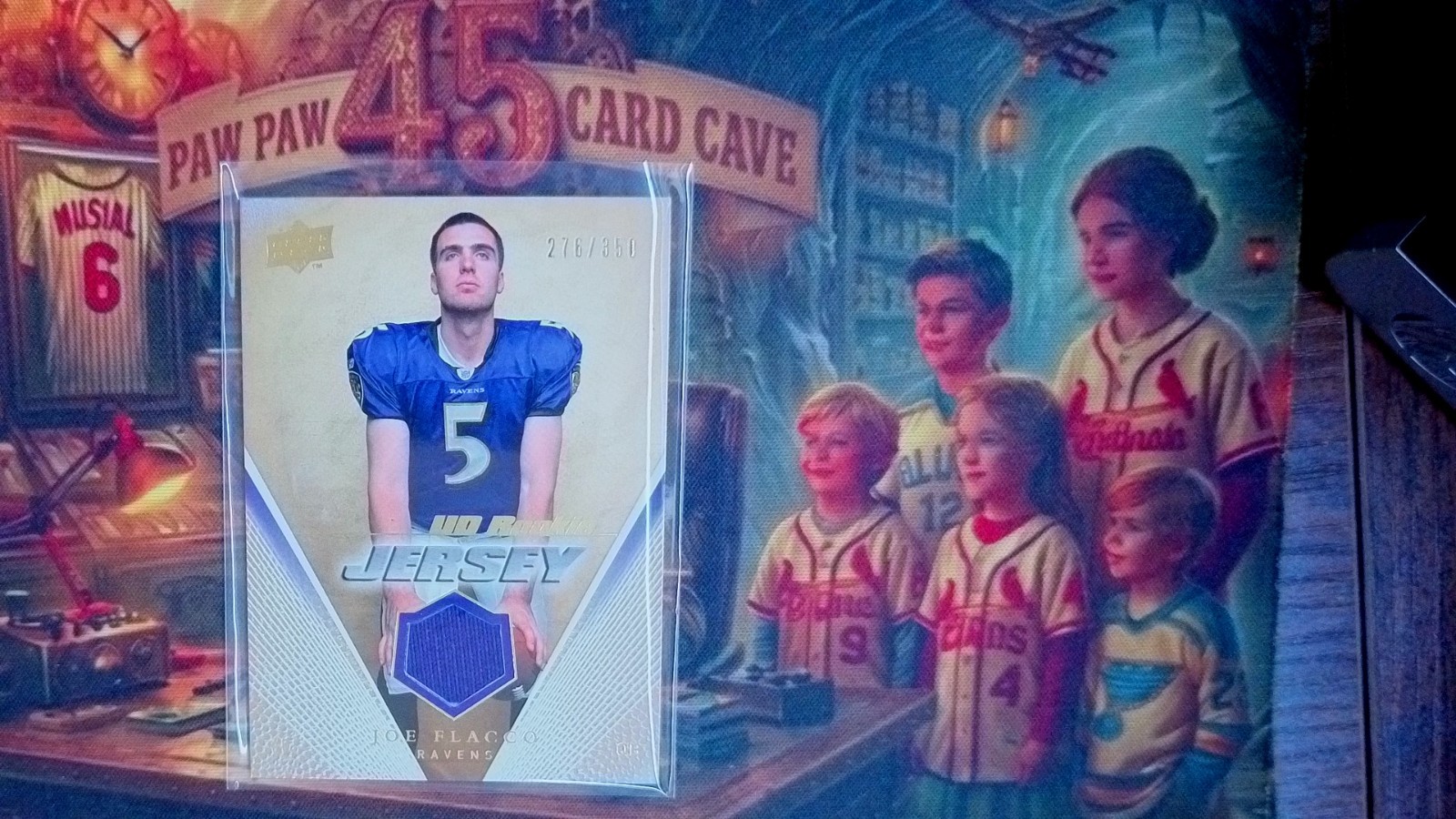 🔥 2008 UPPER DECK JOE FLACCO ROOKIE JERSEY RELIC RC /350 RAVENS UDRJ-JF VINTAGE