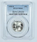1950-D Washington Quarter Boston Collection MS64 PCGS Blue Label *2164