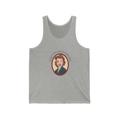 A Day in the Life of a Salty Wife Tank Top Humorous Wife helping her Husband