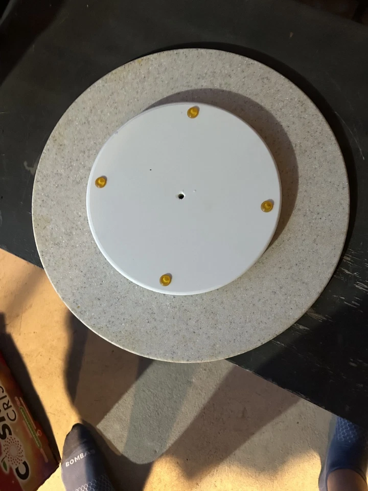 Bandeja giratoria Stone Lazy Susan con mango de oso de piedra tallada mármol/onyx Foto 3 de 3