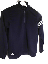 Adidas Golf ClimaLite  Zip Polyester Pullover Men's Size Medium Navy Blue
