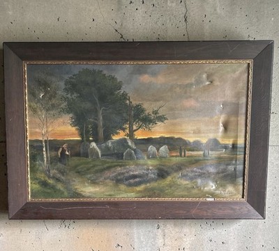 ACTION ONLY TODAY Museum Painting Caesar Philipp E Mueller 1907 Estate Art