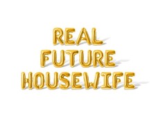 REAL FUTURE HOUSEWIFE Letter Balloon Banner - DIY Bachelorette Party Decorations